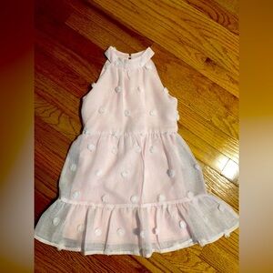 GB GIRLS PINK HALTER DRESS LIKE NEW